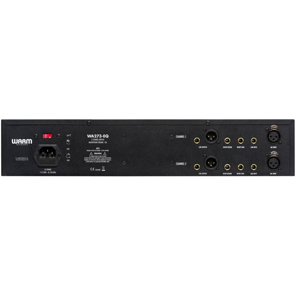 WARM AUDIO WA273-EQ Preamplificador de micrófono con ecualizador de 2 canales