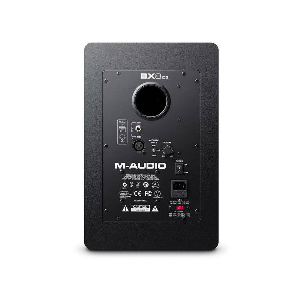 M-AUDIO BX8 D3 MONITOR DE ESTUDIO 130 VATIOS 8″