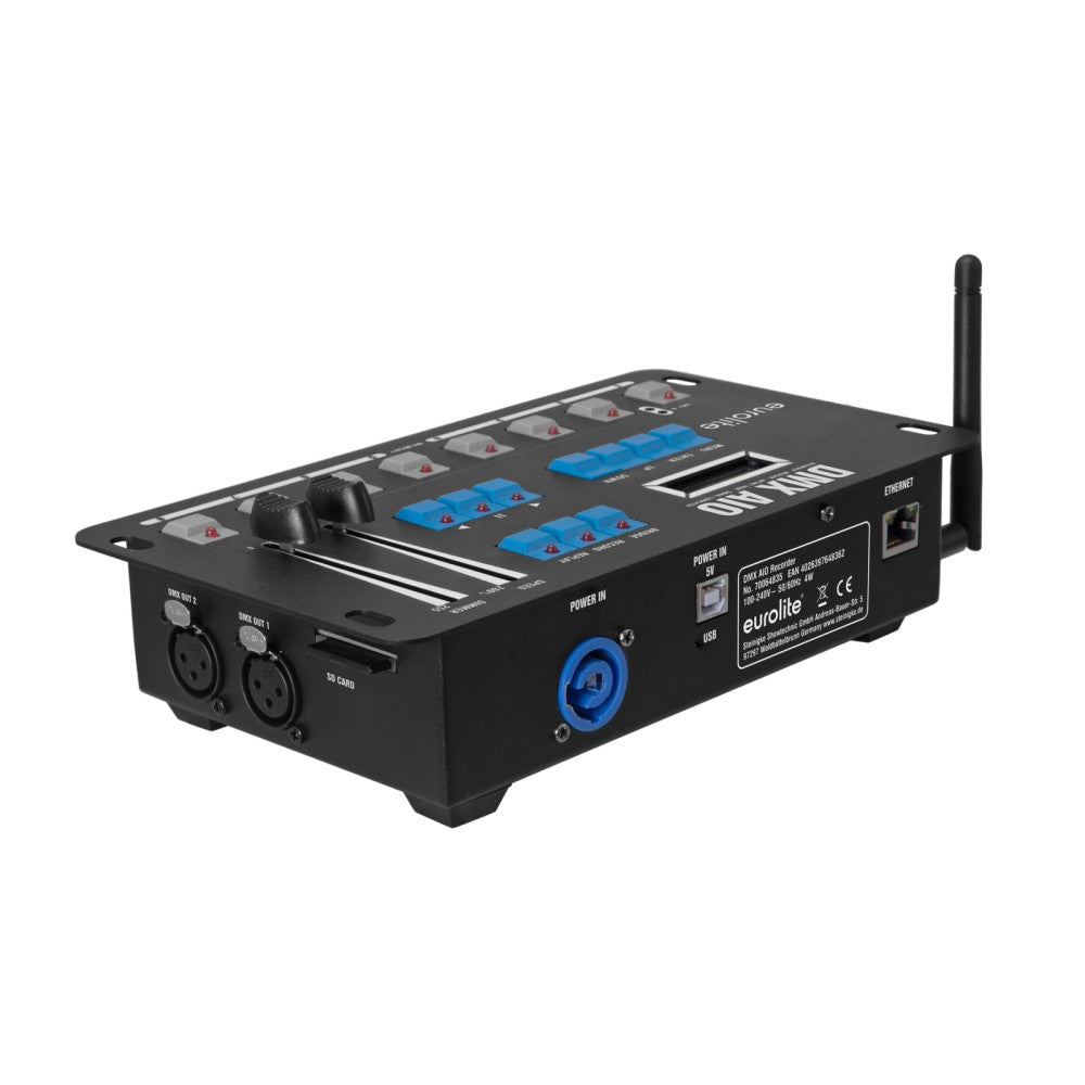 EUROLITE DMX AIO Registratore DMX per 2 universi