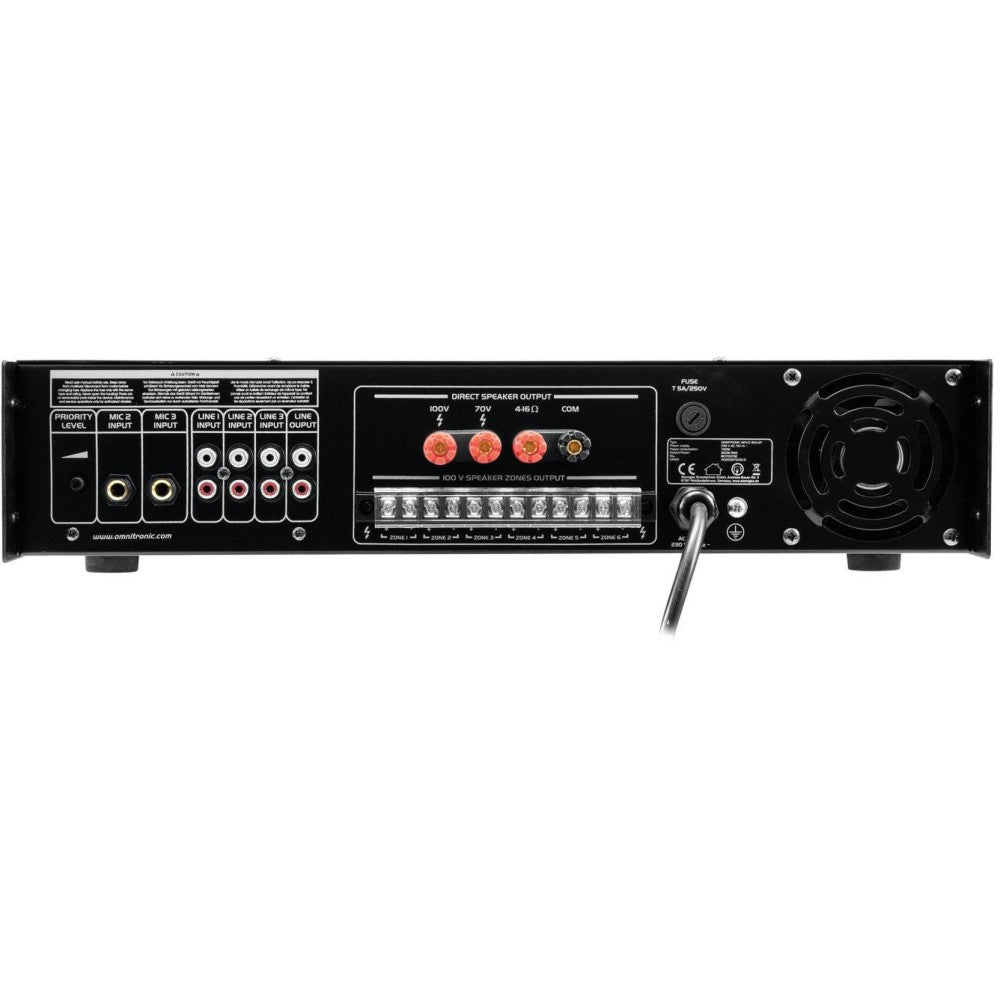 OMNITRONIC MPVZ-350.6P PA Amplificatore 100V a 6 zone
