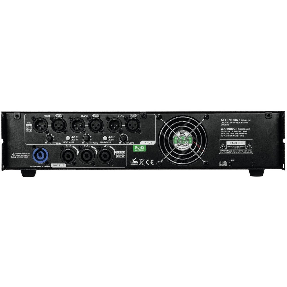 OMNITRONIC A-3603 3-channel Class-D 2.1 Amplifier
