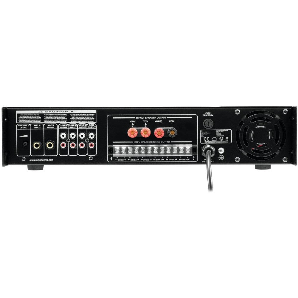 OMNITRONIC MPVZ-180.6P PA Amplificatore 100V a 6 zone