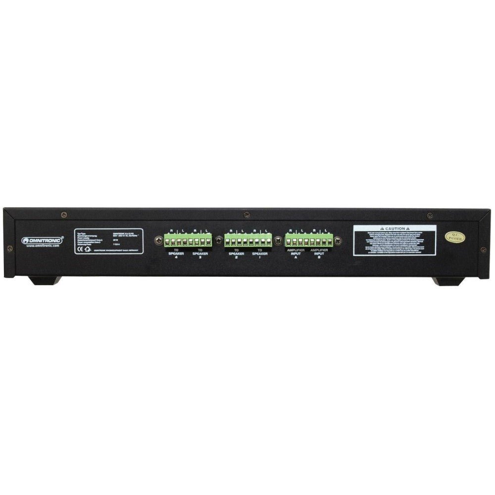 OMNITRONIC ELA 2/4S Amplificatore a 4 zone stereo