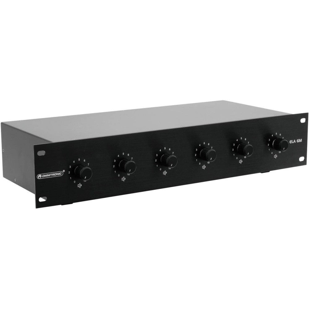 OMNITRONIC PA 30W MONO BK Volume controller a 6 zone