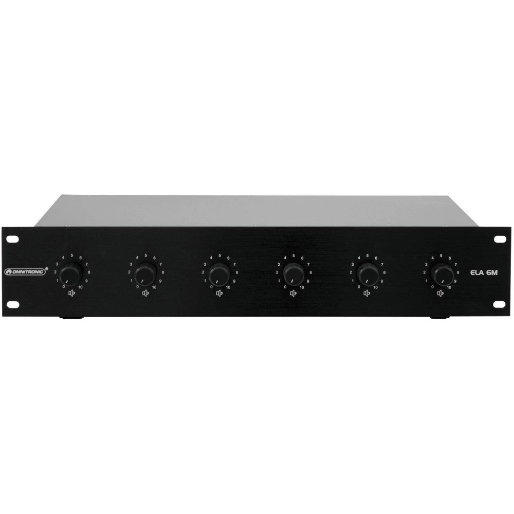 OMNITRONIC PA 30W MONO BK Volume controller a 6 zone