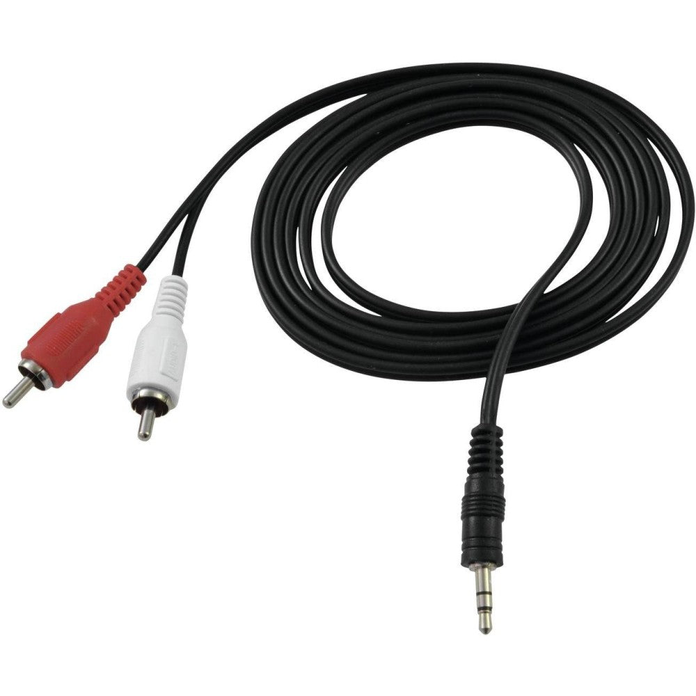 OMNITRONIC Cable minijack estéreo a 2 RCA de 1,5 m