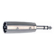 QUIK LOK - G/124-K Adattatore da XLR M 3p a Jack 6.3 mm stereo