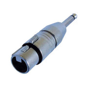 NEUTRIK NA2FP Adattatore Serie Circular, XLR 3 poli femmina / ¼" Jack mono