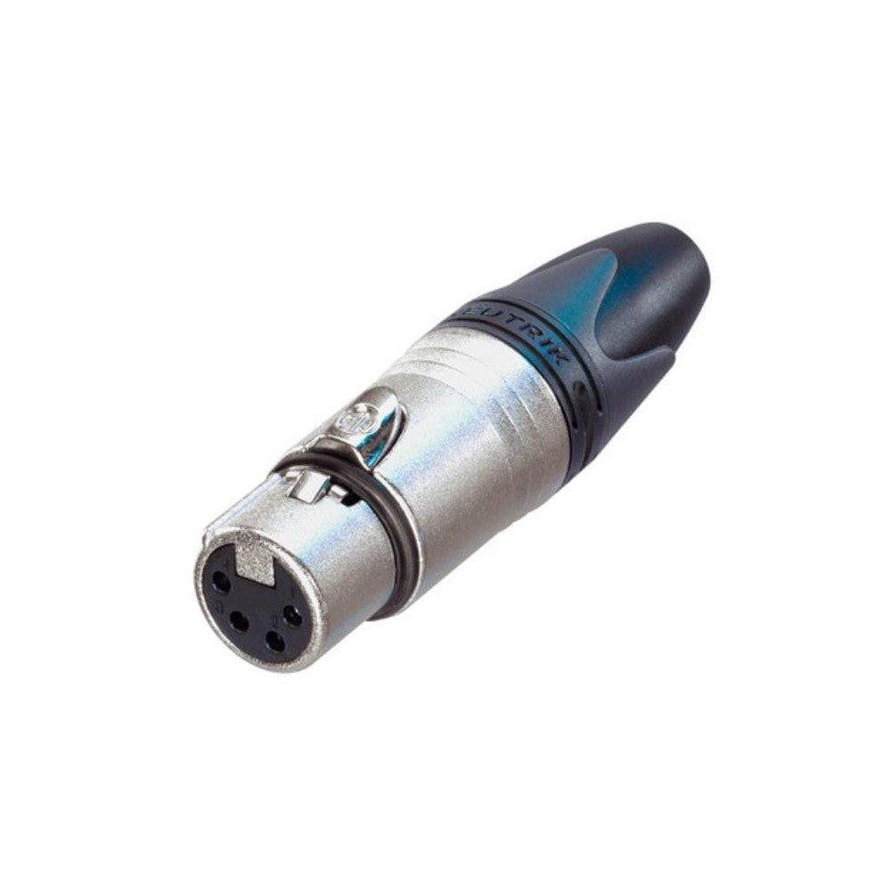 NEUTRIK NC4FXX XLR volante, Serie XX, 4 poli femmina, corpo nichel, contatti argento