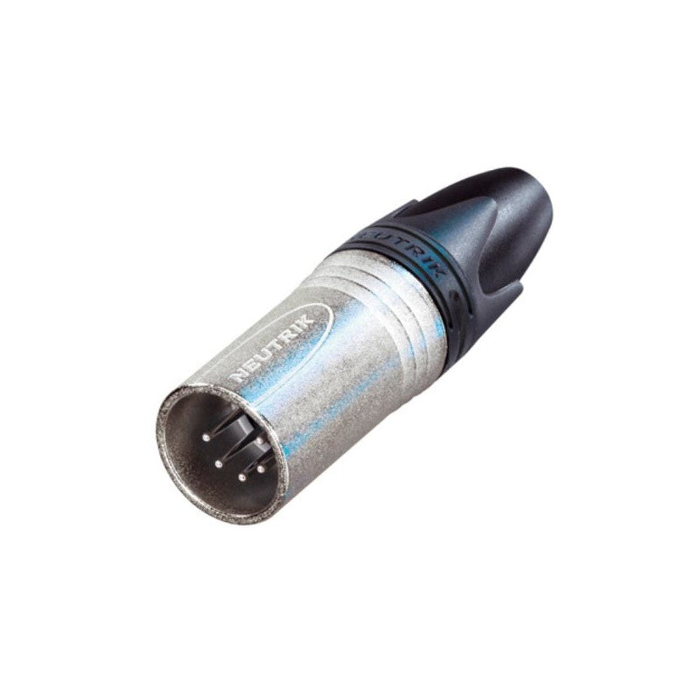 NEUTRIK NC5MXX XLR volante, Serie XX, 5 poli maschio, corpo nichel, contatti argento
