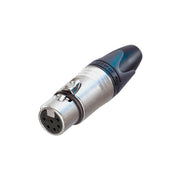 NEUTRIK NC6FXX XLR volante, Serie XX, 6 poli femmina, corpo nickel, contatti argento