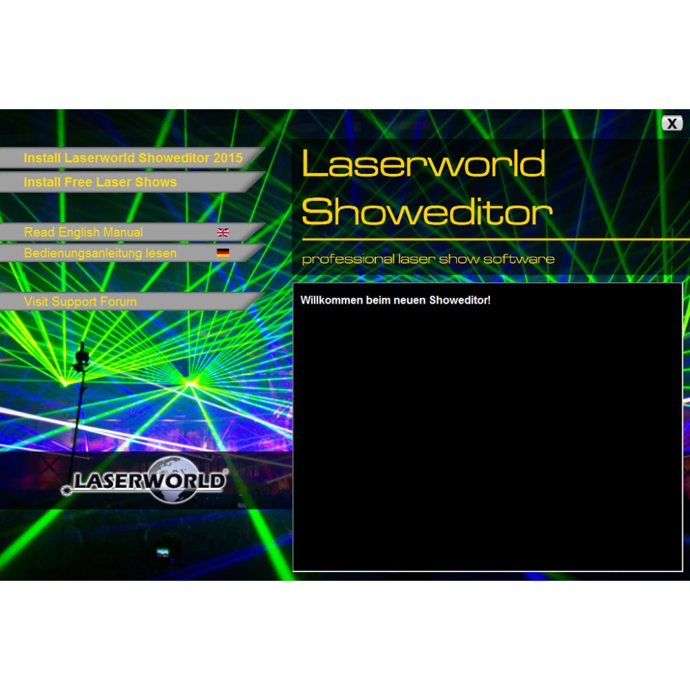 LASERWORLD SHOWEDITOR SET Software de control láser con interfaz