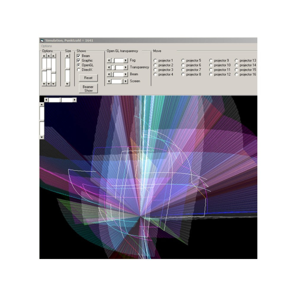 LASERWORLD SHOWEDITOR SET Software de control láser con interfaz