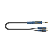 QUIK LOK - RKSA/120-1 Cavo adattatore da jack stereo a 2 RCA da 1 m