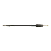 QUIK LOK - STR/606K-1 BK Cavo adattatore da jack stereo a mini jack stereo da 1 m