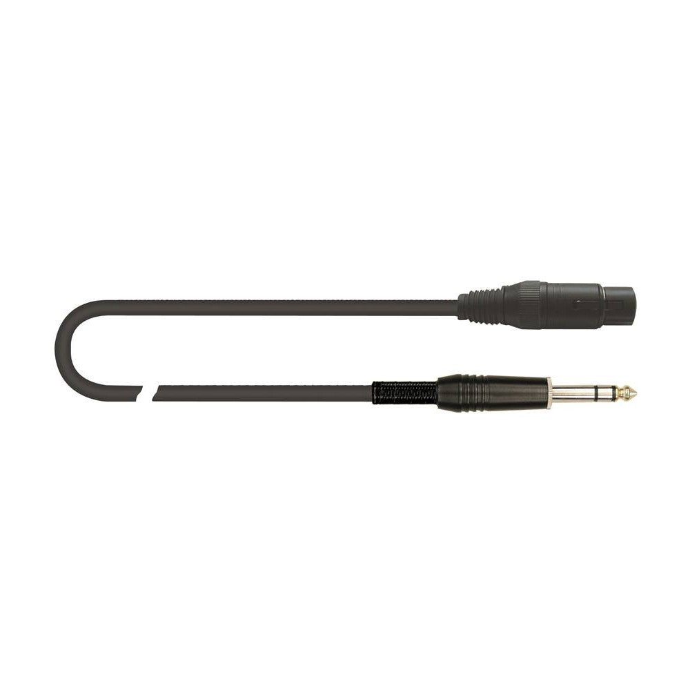 QUIK LOK - MCR/614K-1 BK Cavo adattatore da XLR F a jack da 1 m