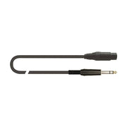 QUIK LOK - MCR/614K-1 BK Cavo adattatore da XLR F a jack da 1 m