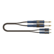 QUIK LOK - RKSA130-1 Cavo adattatore da 2 jack mono a 2 RCA da 1 m
