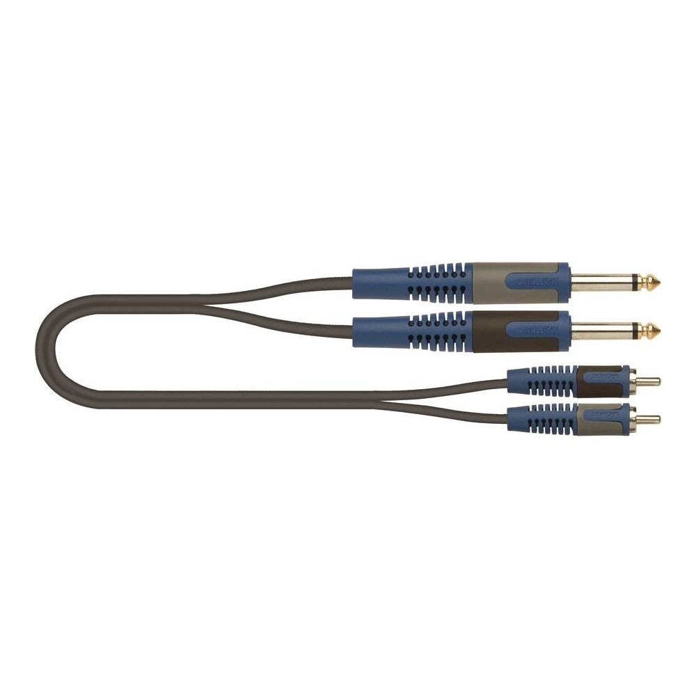 QUIK LOK - RKSA130-1 Cavo adattatore da 2 jack mono a 2 RCA da 1 m