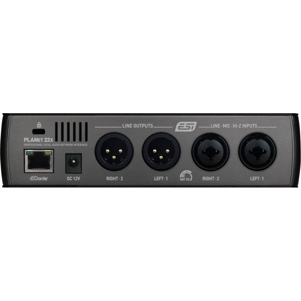 ESI PLANET 22X Tarjeta de audio Dante de 2 canales