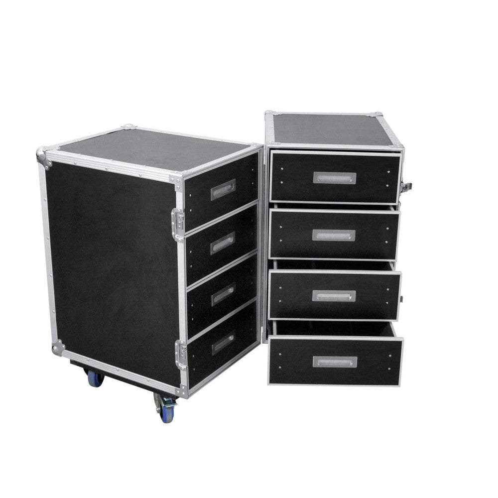 ROADINGER DD-2 Flightcase con 8 cassetti e ruote
