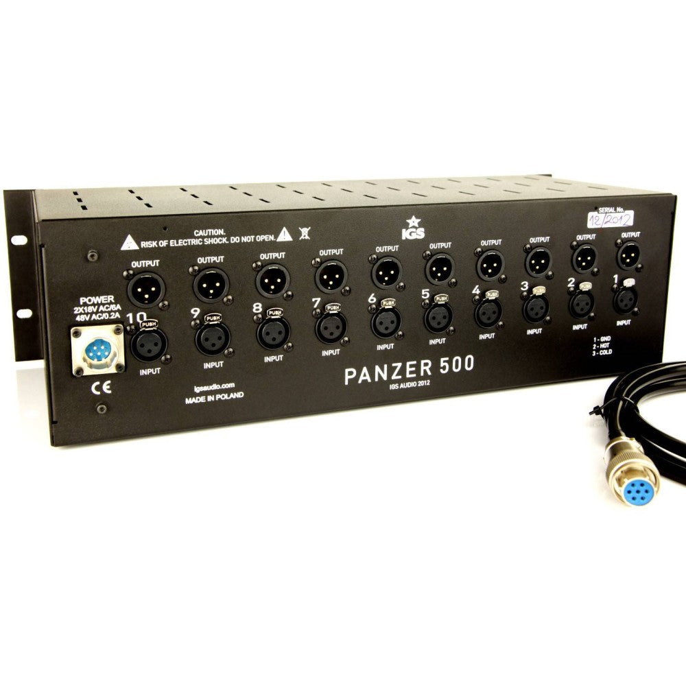 IGS AUDIO PANZER 500 Lunchbox 10 Slot with System 500 PSU
