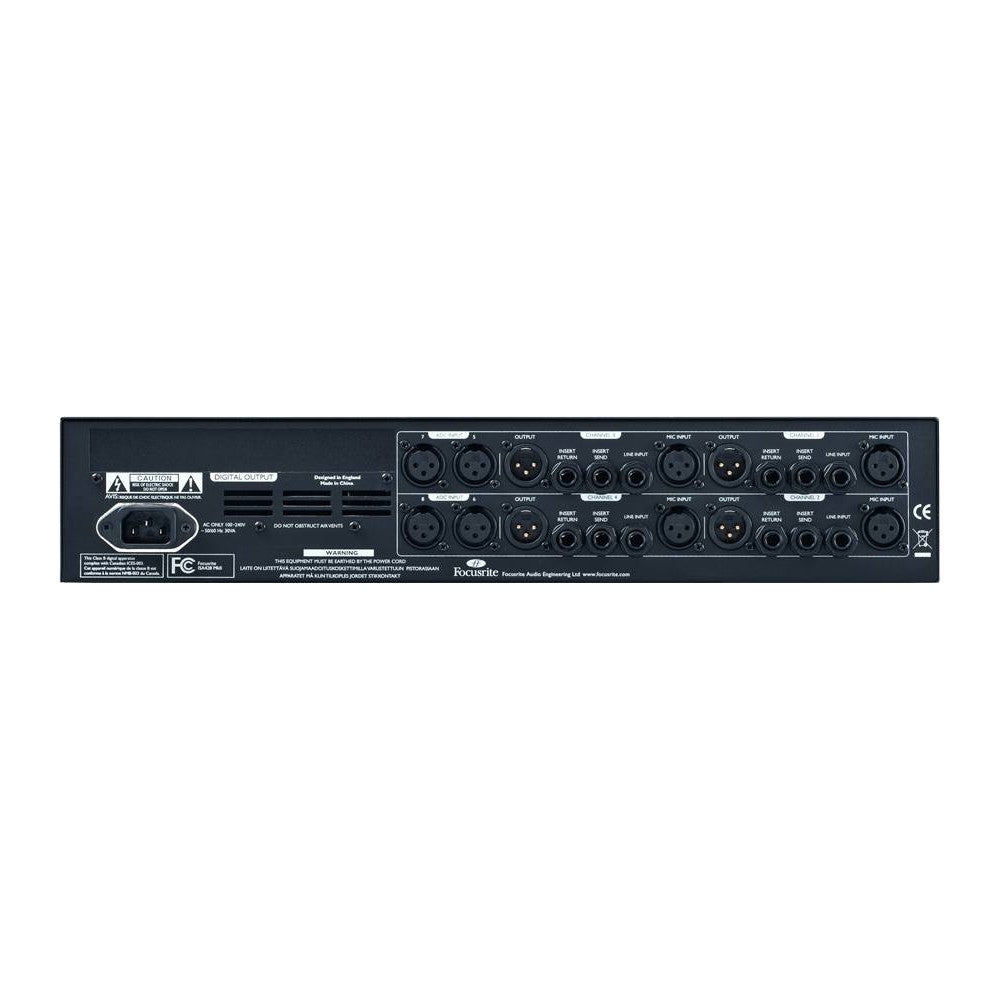 FOCUSRITE ISA 428 Preamplificador de 4 canales