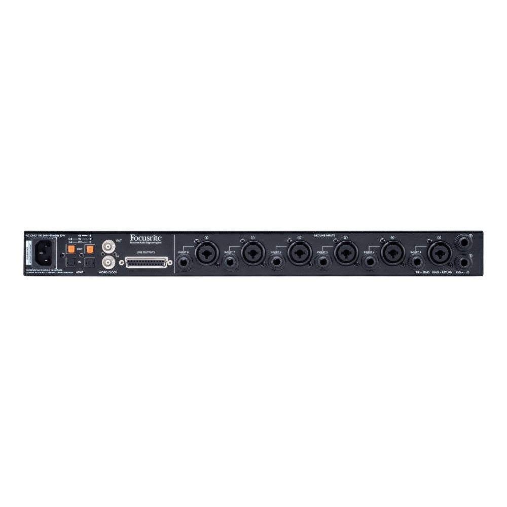 FOCUSRITE CLARETT OCTOPRE Preamplificatore microfonico a 8 canali