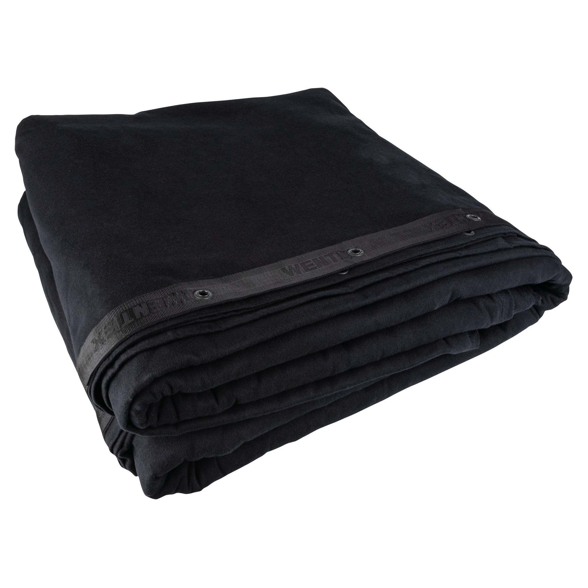 WENTEX Backdrop Stagemolton 320 g/m² 6m, 6m Nero - 600 x 600 cm (L x A) - non plissettato