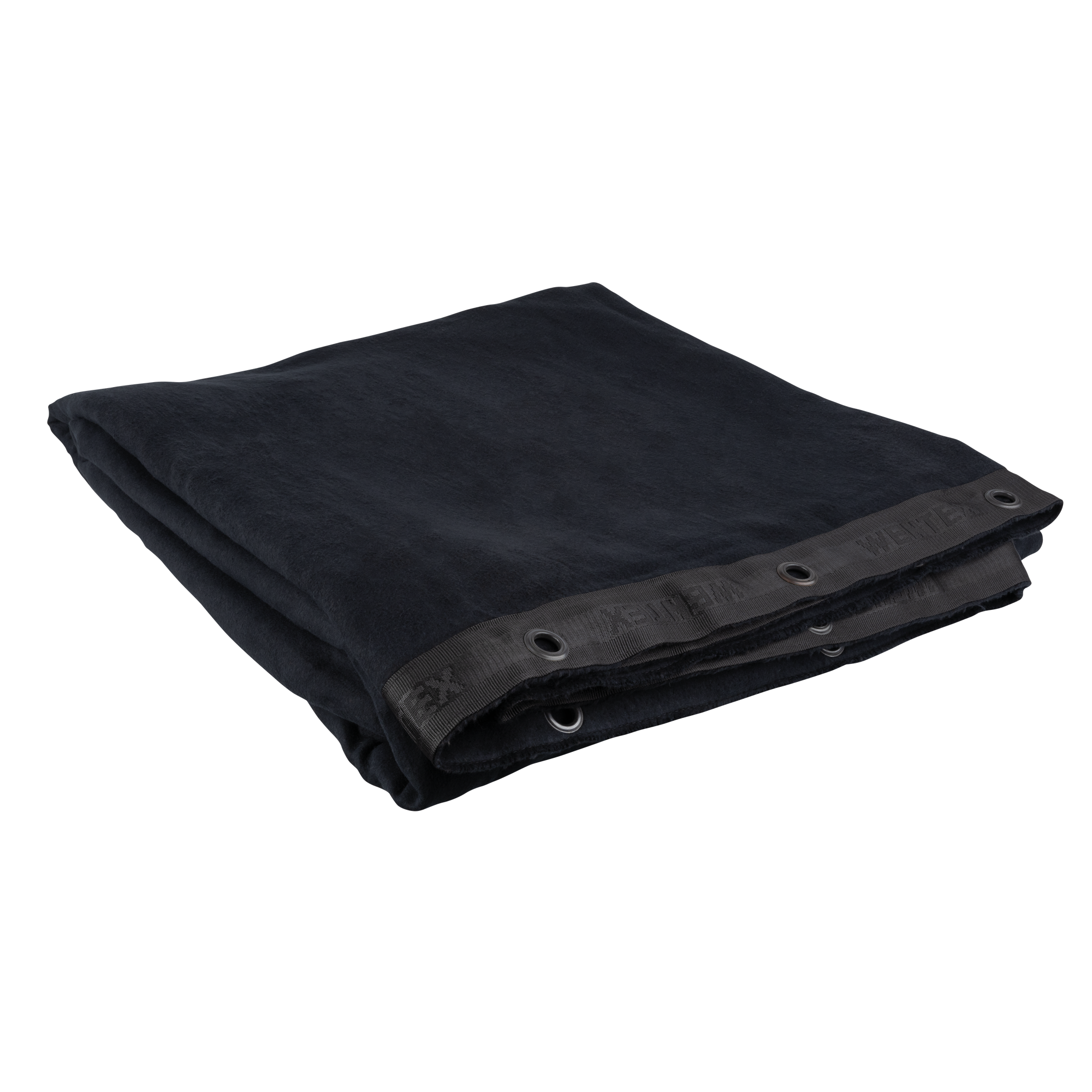 WENTEX Sound-absorbing Backdrop 500 g/m² 4m Nero - 300 x 400 cm (L x A) - non plissettato