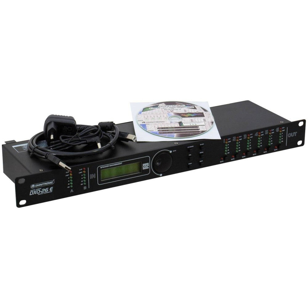 OMNITRONIC DXO-26E DIGITAL CONTROLLER Crossover attivo stereo digitale