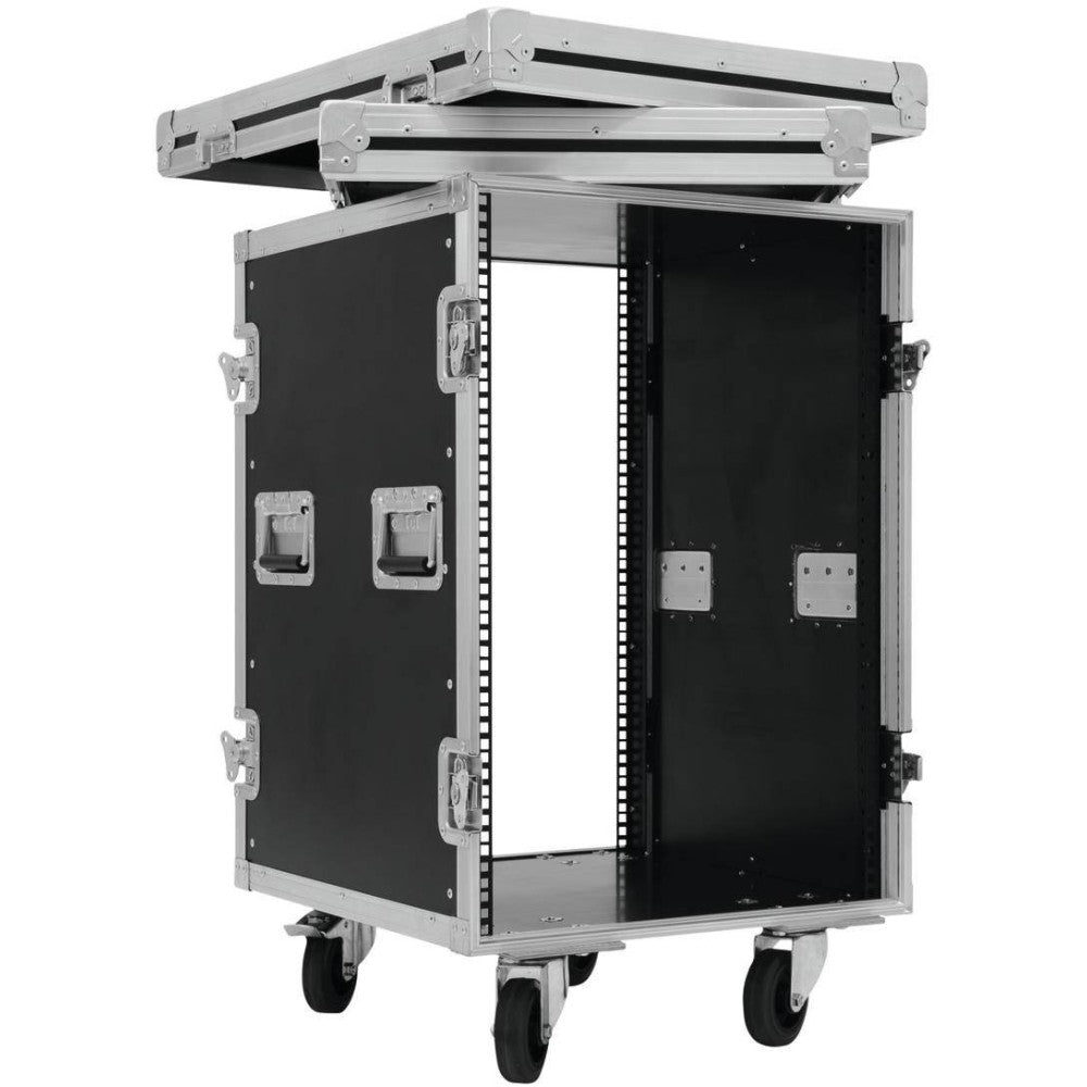 ROADINGER RACK PROFI KM 16U Flightcase PRO para unidades de 483 mm