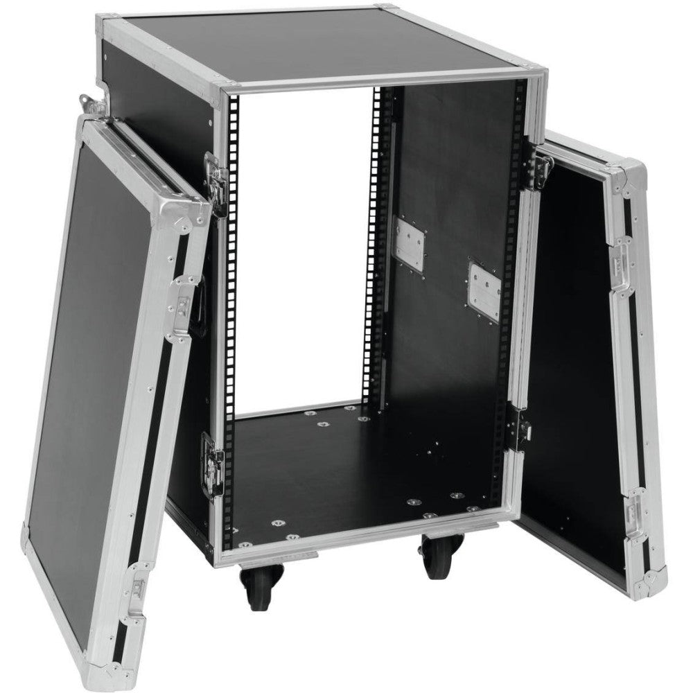 ROADINGER RACK PROFI KM 16U Flightcase PRO para unidades de 483 mm