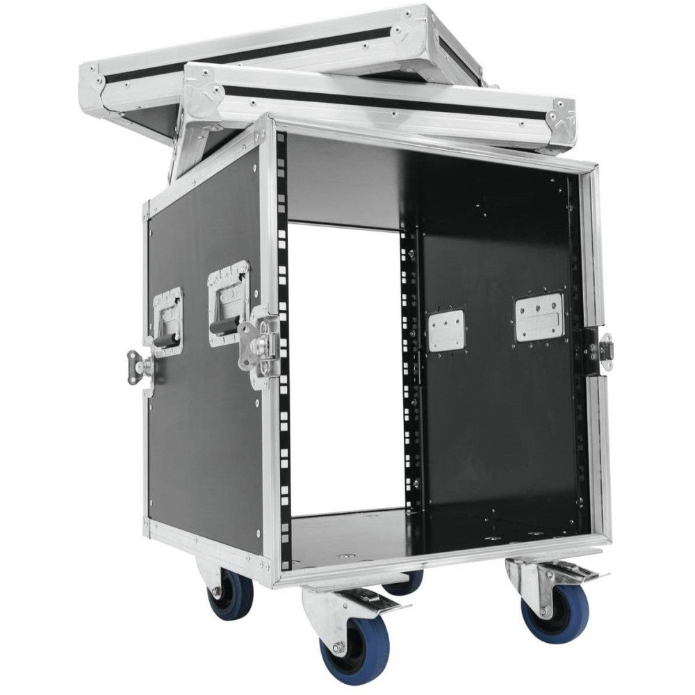ROADINGER RACK PROFI KM 12U Flightcase PRO per unità da 483 mm