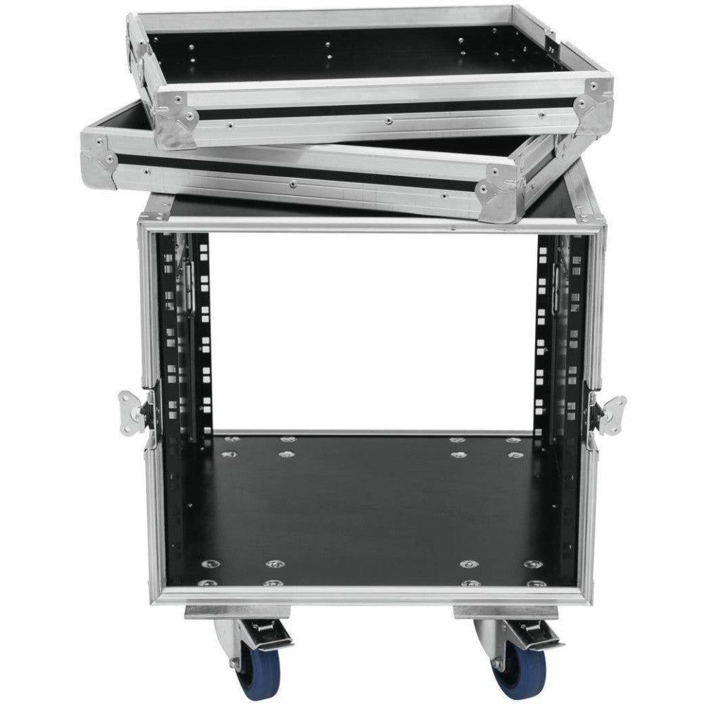 ROADINGER RACK PROFI KM 10U Flightcase PRO para unidades de 483 mm