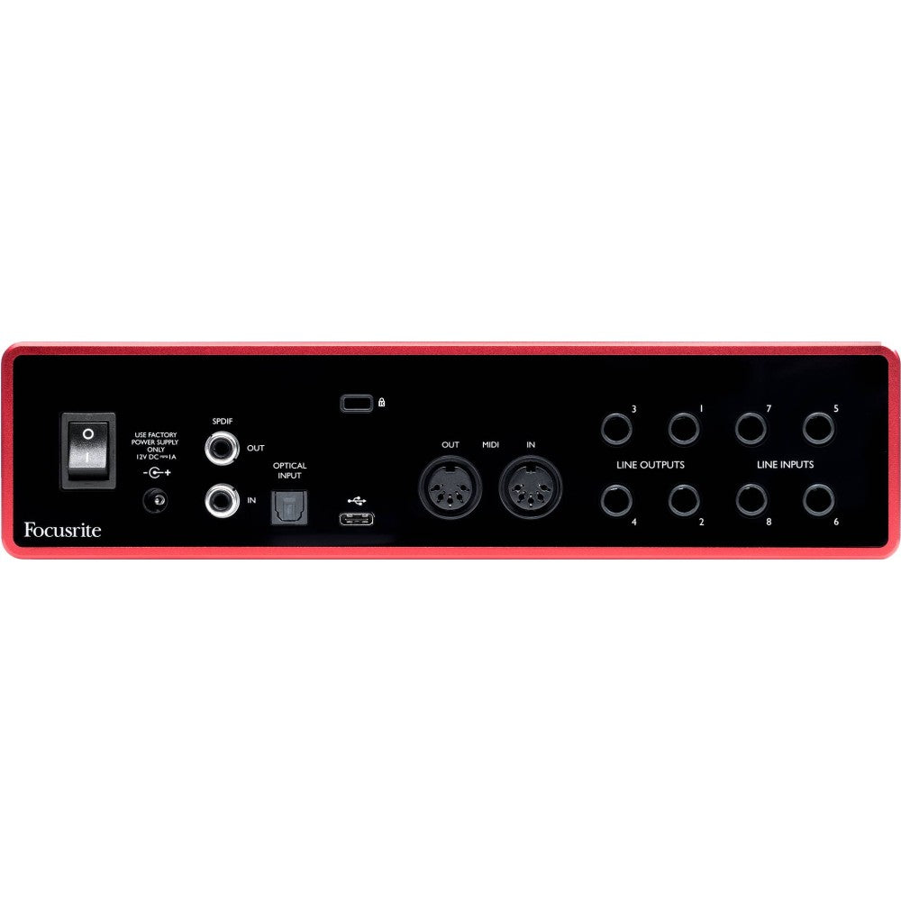 FOCUSRITE SCARLETT 18i8 3RD GEN Interfaz de audio USB C de 18 entradas y 8 salidas