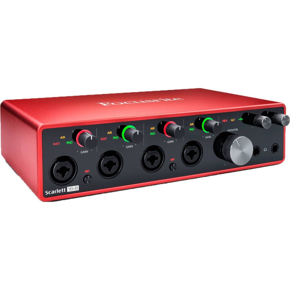 FOCUSRITE SCARLETT 18i8 3RD GEN Interfaz de audio USB C de 18 entradas y 8 salidas