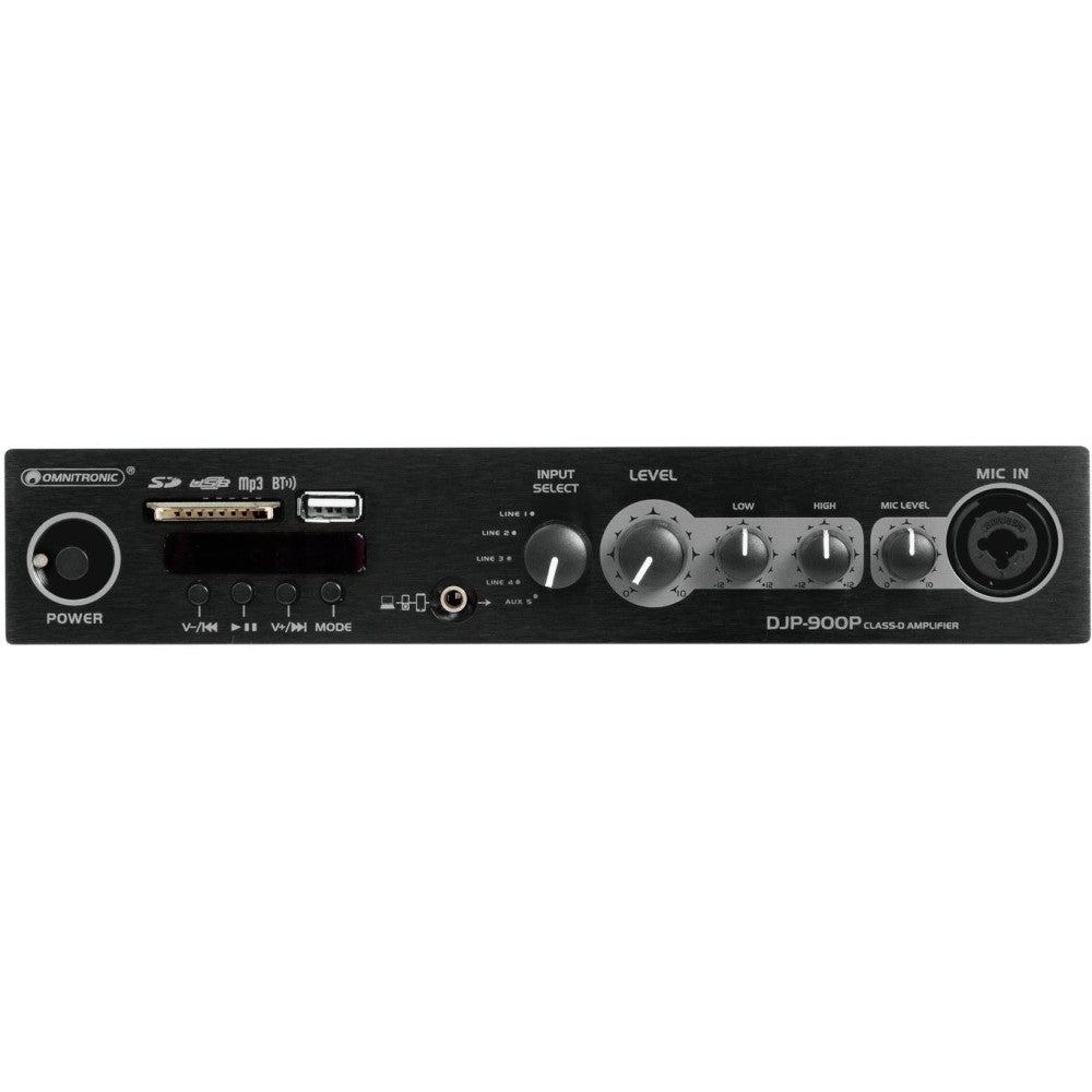 OMNITRONIC DJP-900P Amplificatore stereo con lettore e Bluetooth
