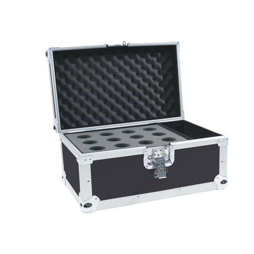 ROADINGER Flight Case for 12 Microphones, Black