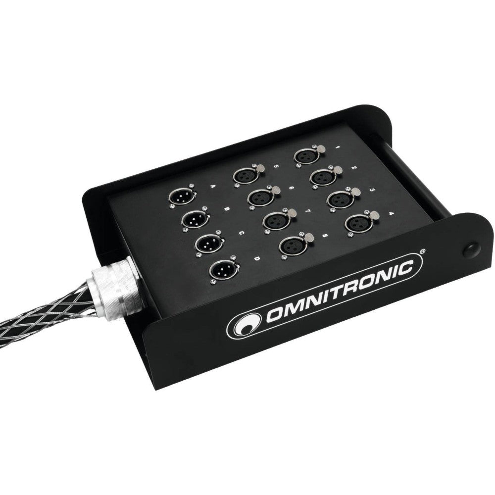 OMNITRONIC MULTICORE STAGEBOX 8/4 30m Caja de escenario con 8 entradas y 4 salidas