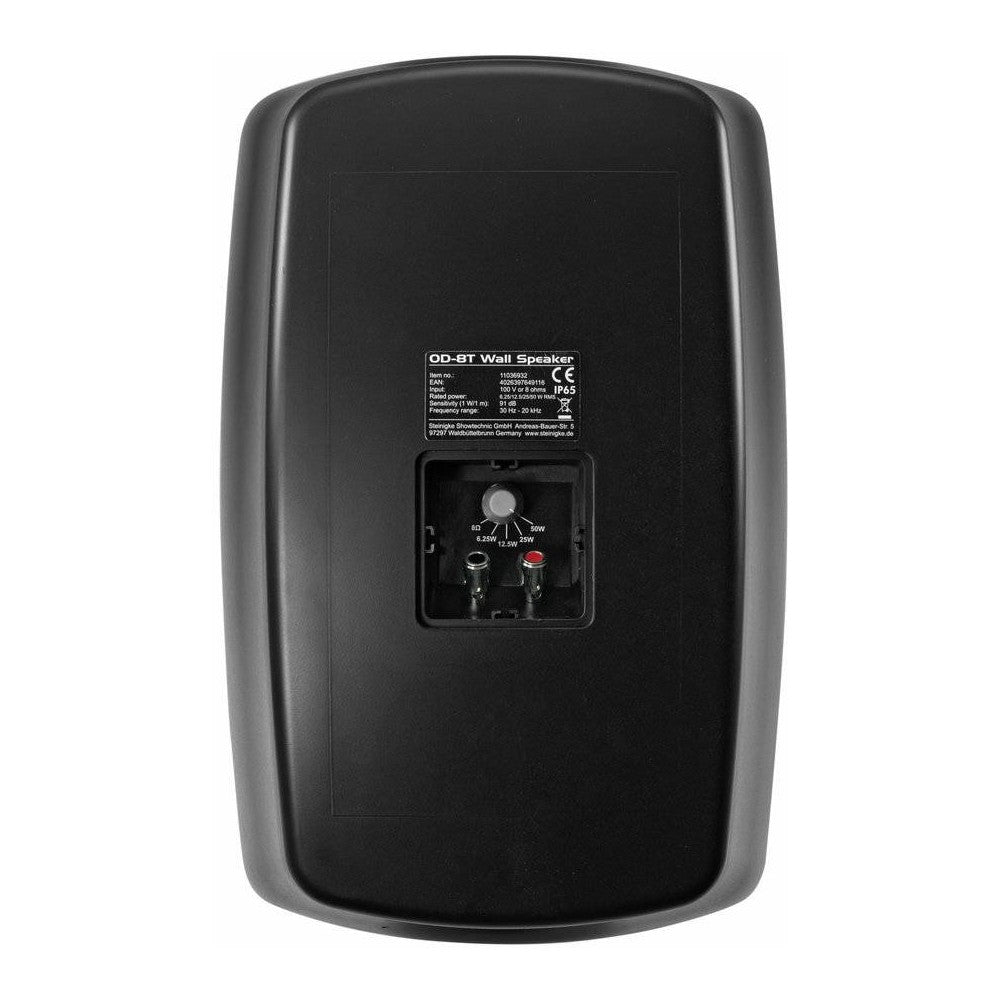 OMNITRONIC OD-8T BK Coppia di diffusori a parete weatherproof