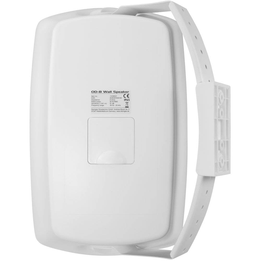 OMNITRONIC OD-8 W Pareja de altavoces de pared resistentes a la intemperie