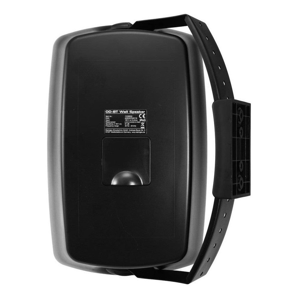 OMNITRONIC OD-8T BK Coppia di diffusori a parete weatherproof