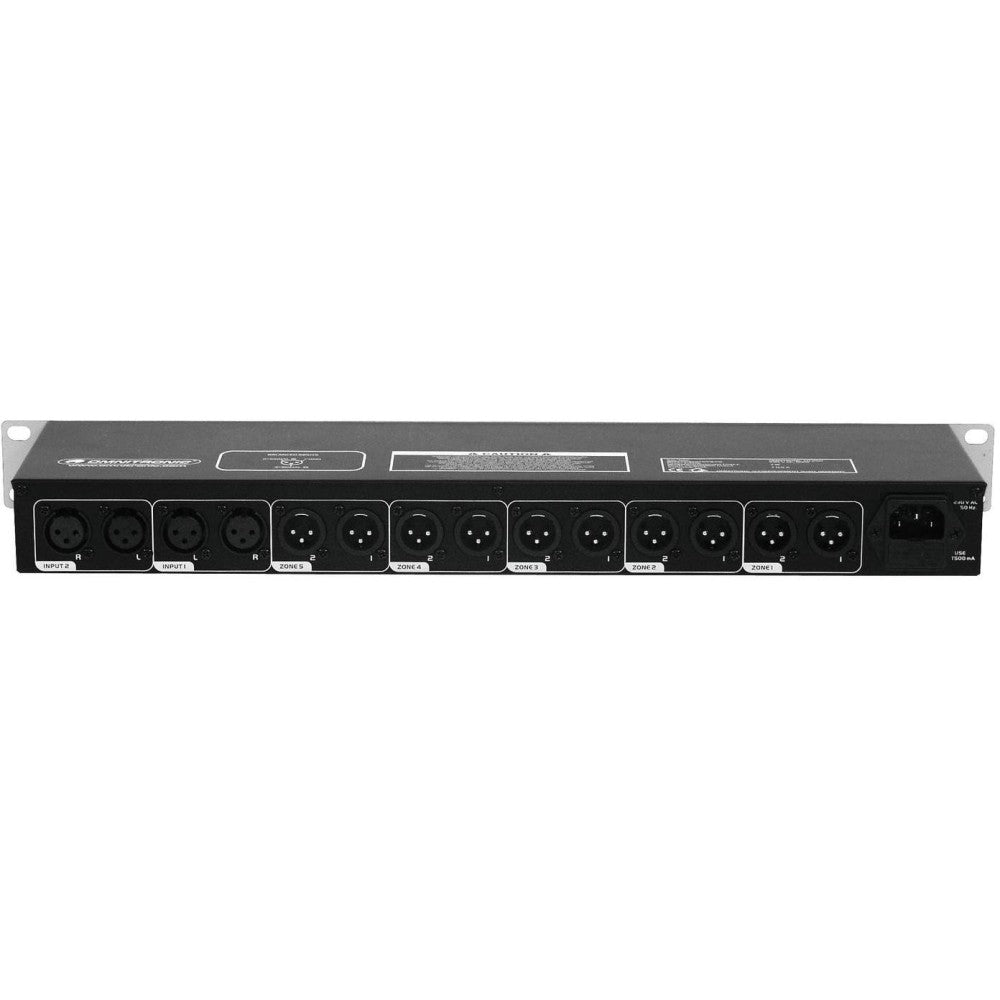 OMNITRONIC ZD-250 Distribuidor de zonas 2 EN y 5 SAL