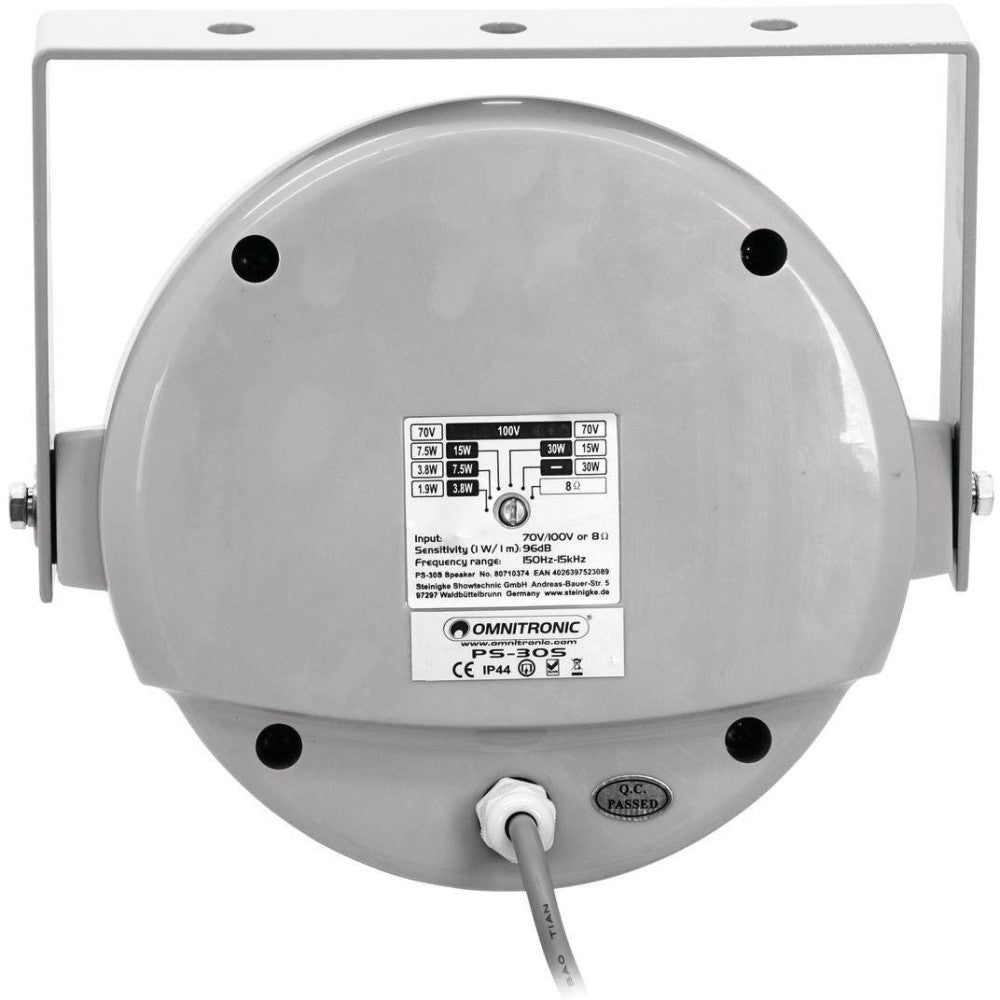 OMNITRONIC PS-30S Diffusore da parete IP44