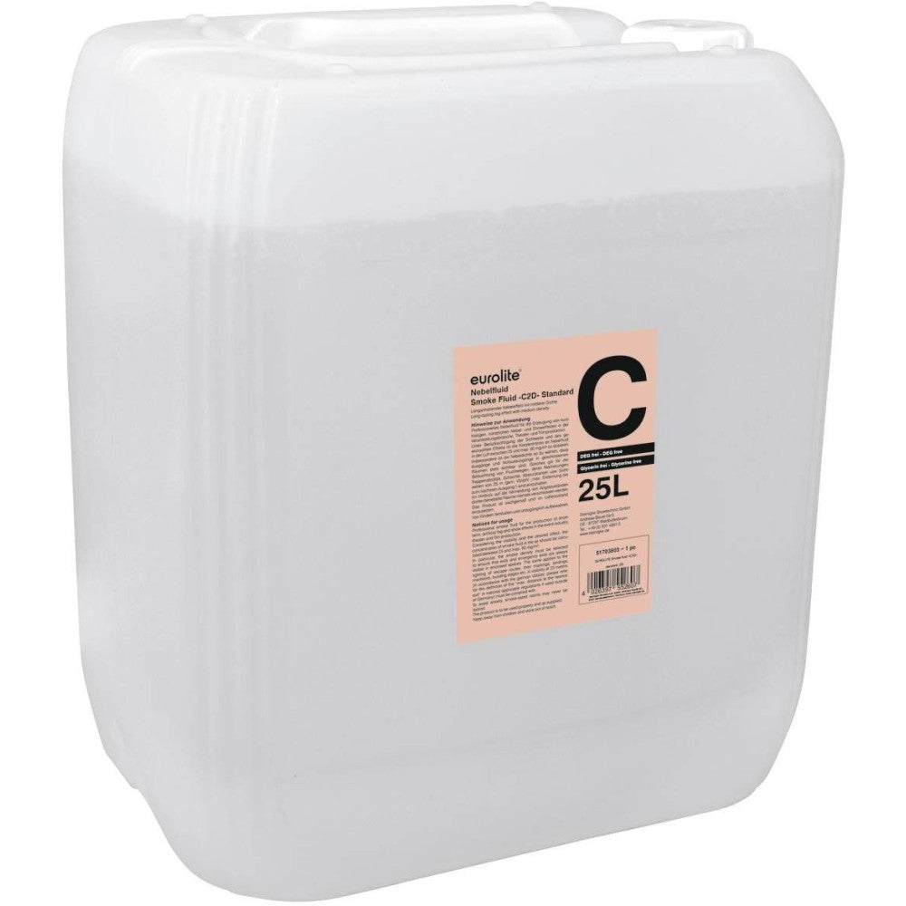EUROLITE SMOKE FLUID C2D Tanica di liquido per nebbia a lunga durata da 25l