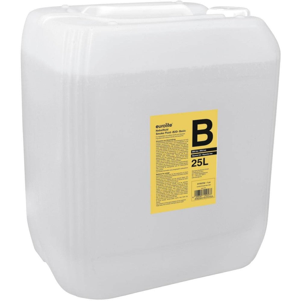 EUROLITE SMOKE FLUID B2D Tanica di liquido per effetto nebbia di media densità da 25l
