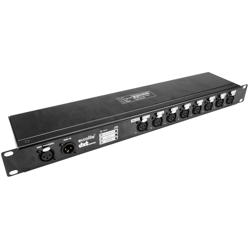 EUROLITE DXT-SP 1 entrada/8 salidas PRO Splitter DMX RDM XLR de 3 pines