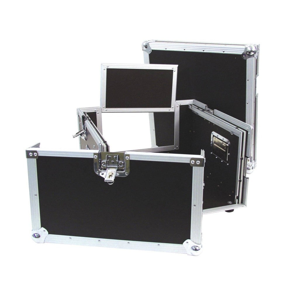 ROADINGER Flightcase Combi para mezclador de 19" y 4 unidades de rack