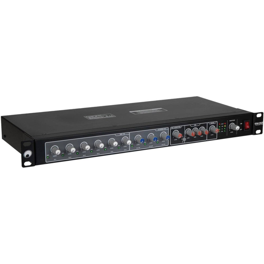 OMNITRONIC EM-312 Mezclador de rack de 12 canales